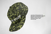Realistic Floating Snapback Mockup, a Hat Mockup by Uncentrifuged Pressure (Thumbnail 4 of 9)