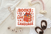 Books Are My Love Language PNG, an Illustration by CraftArtStudio (Thumbnail 4 of 4)