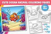 Cute Ocean Animal for Kids, an Animal Illustration by Design Station (Thumbnail 1 of 4)