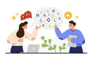 Learning Disorder Therapy Concept, an Object Illustration by Flashvector