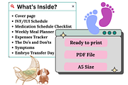 IVF / IUI PLANNER TEMPLATE PRINTABLE, a Templates & Theme by EffahArt (Thumbnail 2 of 6)