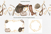 Horse sport watercolor clipart, a Sport Illustration by FerroDakora (Thumbnail 6 of 7)