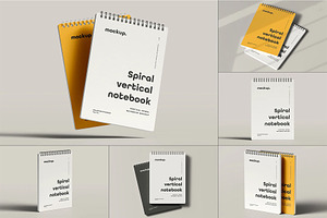 Spiral Notebook Mock-up, a Product Mockup by zippypixelstudio