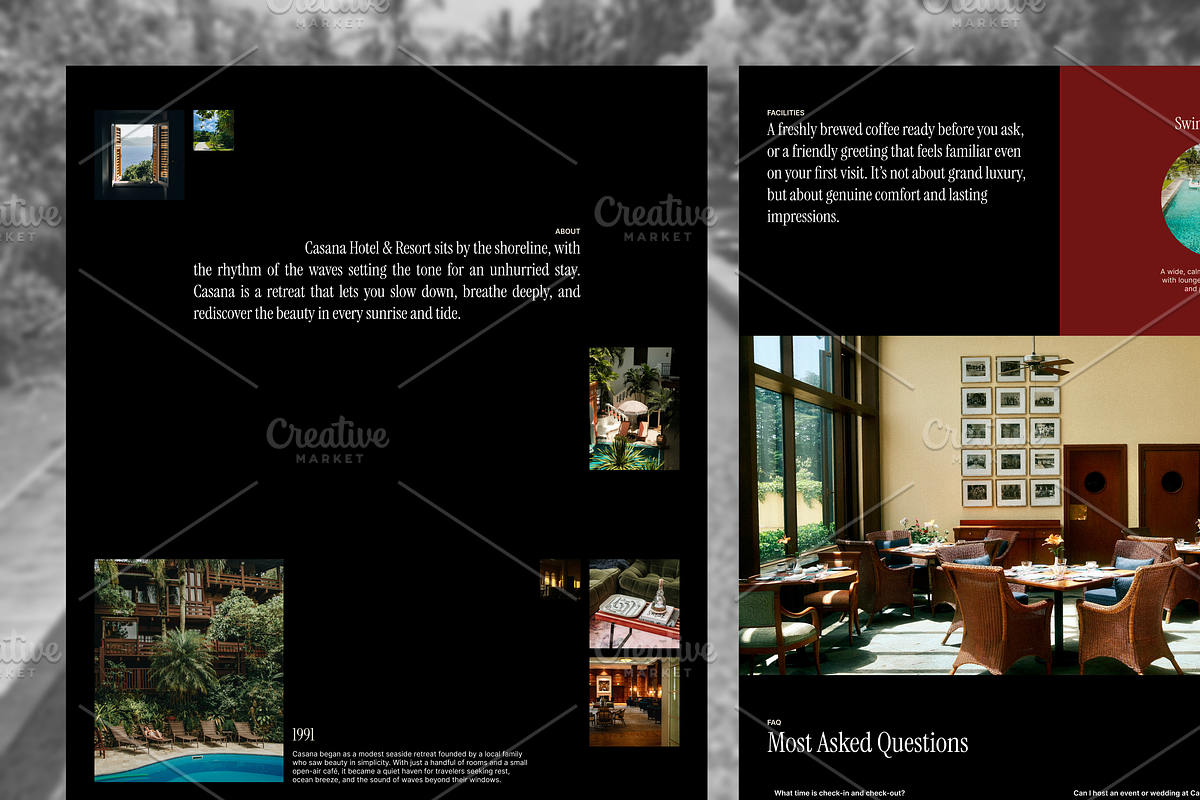 Hotel Website Framer Template, an UI Kit Template by Rozepaars Design (Photo 2 of 5)