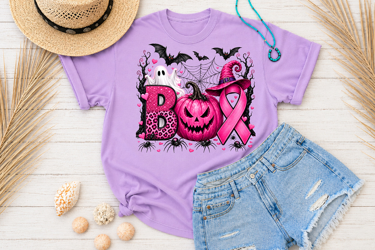 Breast Cancer Awareness Pink Ghost, a Seasonal Illustration by Rose Art (Photo 3 of 5)