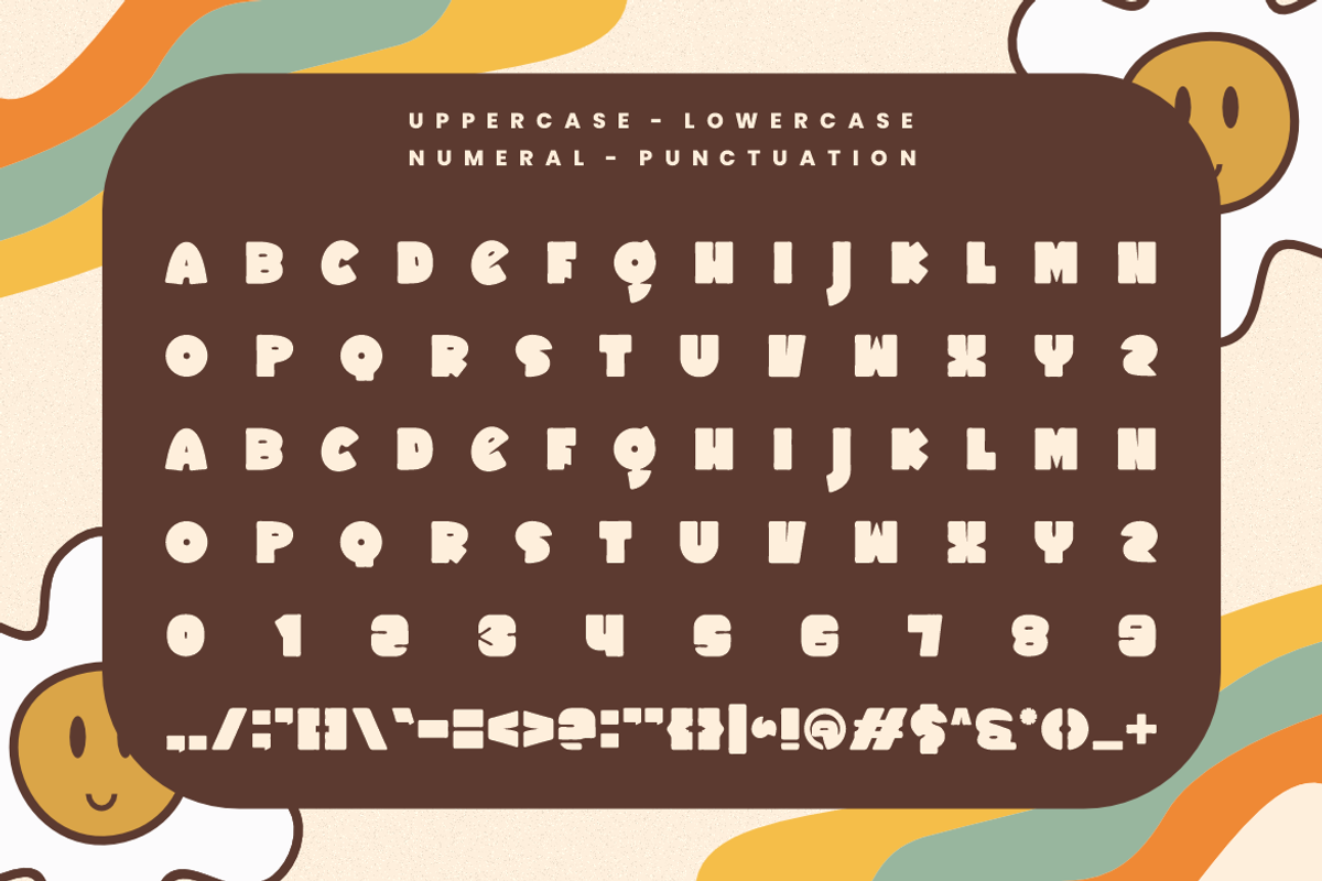 Regoda - Groovy Font, a Sans Serif Font by QR Design Studio (Photo 2 of 6)