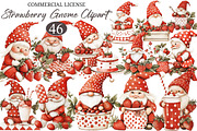 Strawberry Gnome PNG Clipart, an Illustration by designcity5 (Thumbnail 1 of 5)