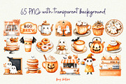 Cute Ghost Cafe, a Seasonal Illustration by Anna Design Studio (Thumbnail 2 of 13)