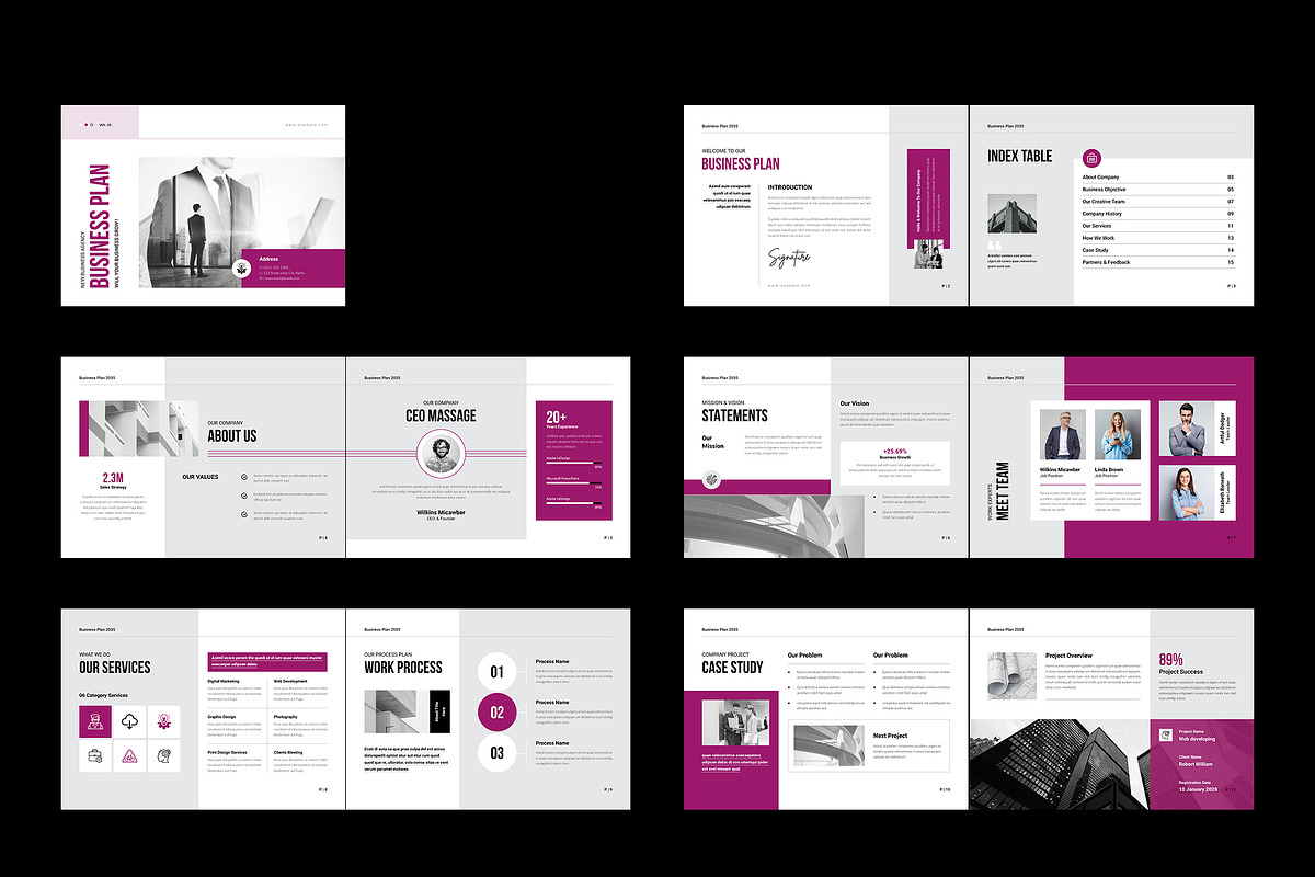 Business Plan Landscape Template, a Brochure Template by NorthPeak (Photo 8 of 9)