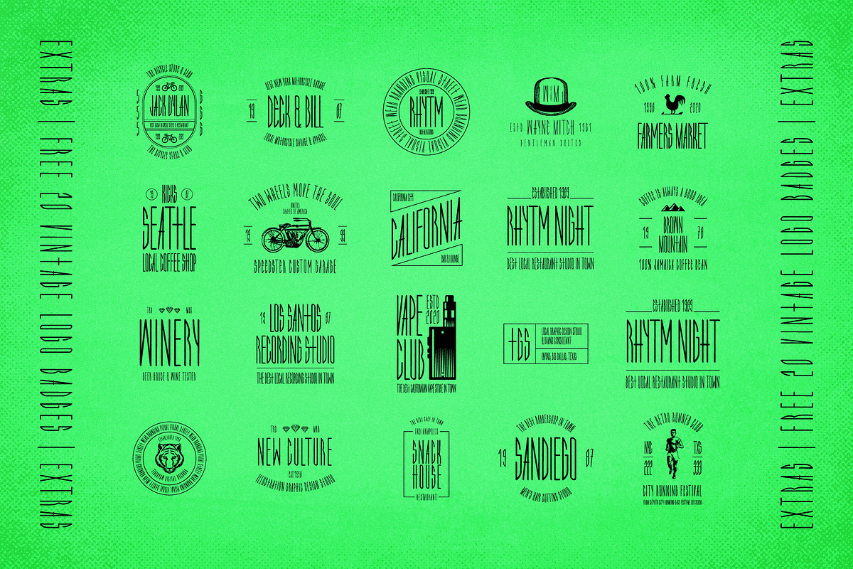 High Above Typeface + Extras preview 3