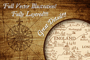 G.Britain & Ireland Illustrated Map, an Illustration by Pingebat (Thumbnail 2 of 4)