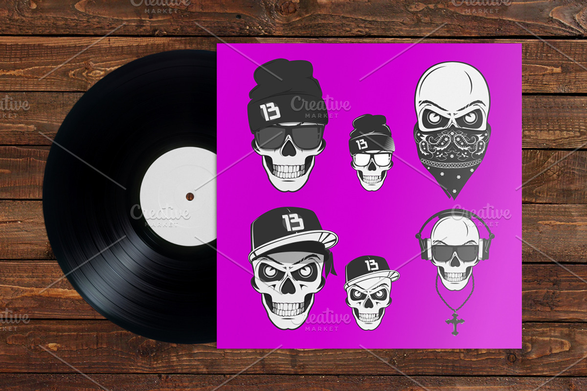 24 in 1 Rap skulls,emblems,elements., an Illustration by Hadanello88 (Photo 3 of 4)