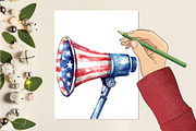 4th of July Sublimation Clipart, a Seasonal Illustration by CitraGraphics (Thumbnail 5 of 6)