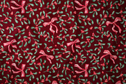Christmas Mistletoe Seamless Pattern, a Pattern Graphic by SirenaArt (Thumbnail 5 of 16)