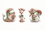 Whimsical summer Animals clipart, an Illustration by Designworld (Thumbnail 6 of 6)