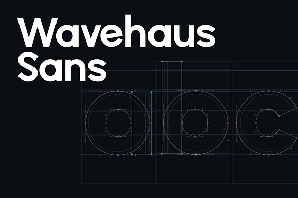 Wavehaus Sans Typeface preview 8