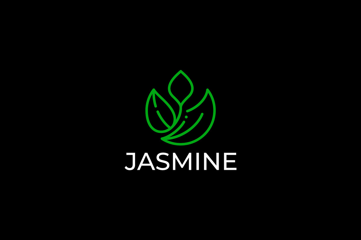 Abstract Jasmine Floral Linear Logo, a Branding & Logo Template by Signatoro (Photo 3 of 3)