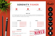 Modern Resume Bundle / CV - Serenity, a Resume Template by Templates Design Co. (Thumbnail 1 of 17)