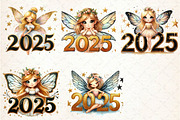 New Year Fairy Girls Clipart, an Illustration by CreationArt (Thumbnail 4 of 4)