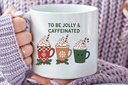 Jolly & Caffeinated Coffee Christmas, an Illustration by Black Bird Studio (Thumbnail 3 of 4)