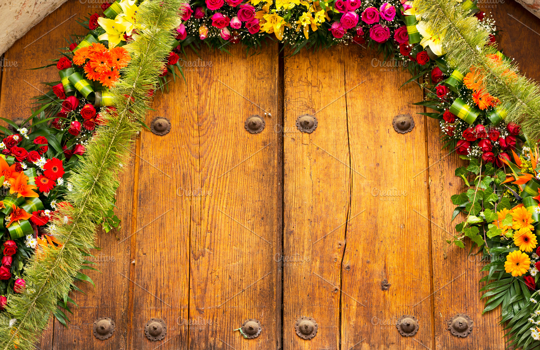 Floral Archway With Copy Space, a Background Photo by THP Creative