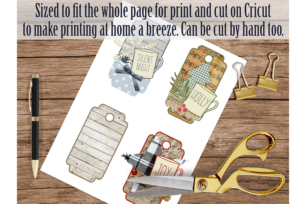 Coffee Lover's Christmas Gift Tags, a Seasonal Illustration by AlexandHer Digital Art (Photo 3 of 4)