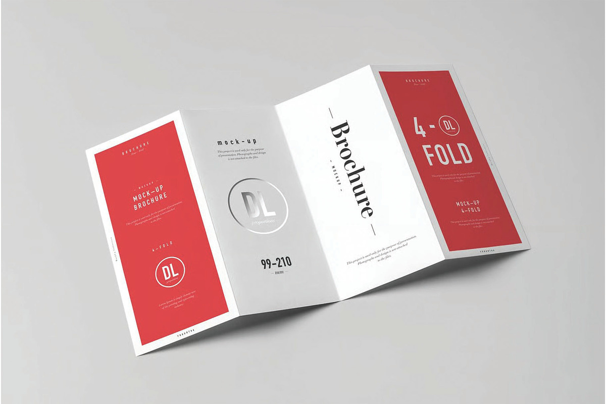 4xDL Brochure Mockup, an Advertising Mockup by DesignRushMarket (Photo 6 of 9)