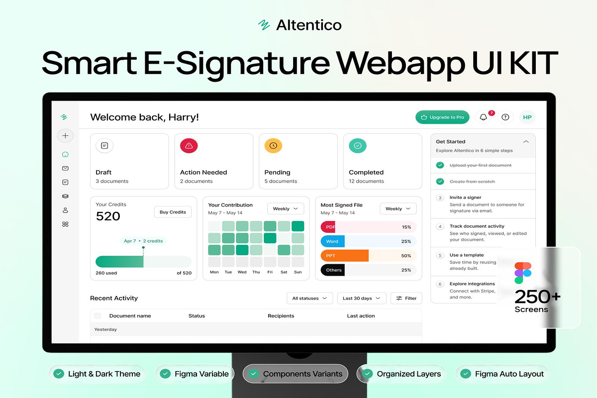 Smart E-Signature Doc WebApp UI KIT, an UI Kit Template by Creative Perspective (Photo 5 of 7)