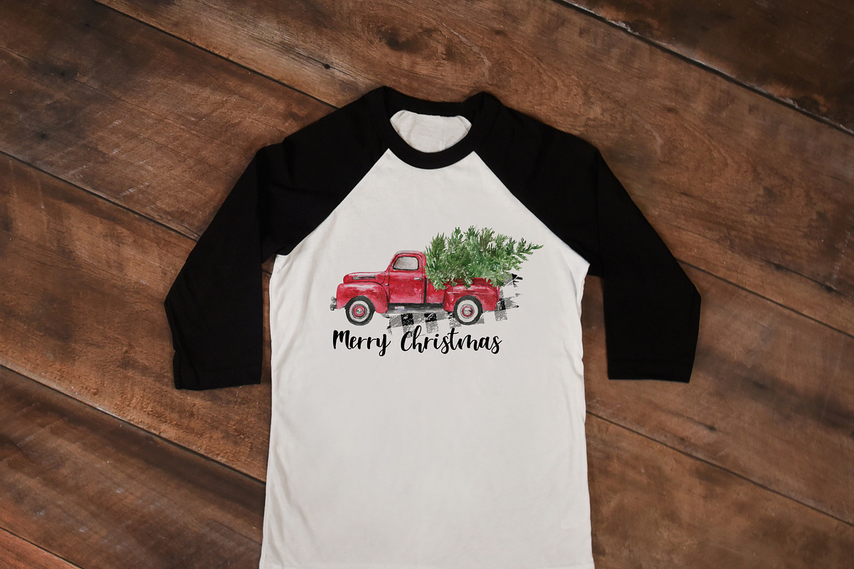 Christmas truck. Sublimation, an Illustration by EphrazyGraphics (Photo 3 of 3)