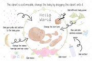 Mum And Baby, Watercolour, Pregnancy, a Person Illustration by CommercialCliparts (Thumbnail 2 of 6)