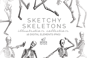 Happy skeletons, an Object Graphic by Banana Night Fighter