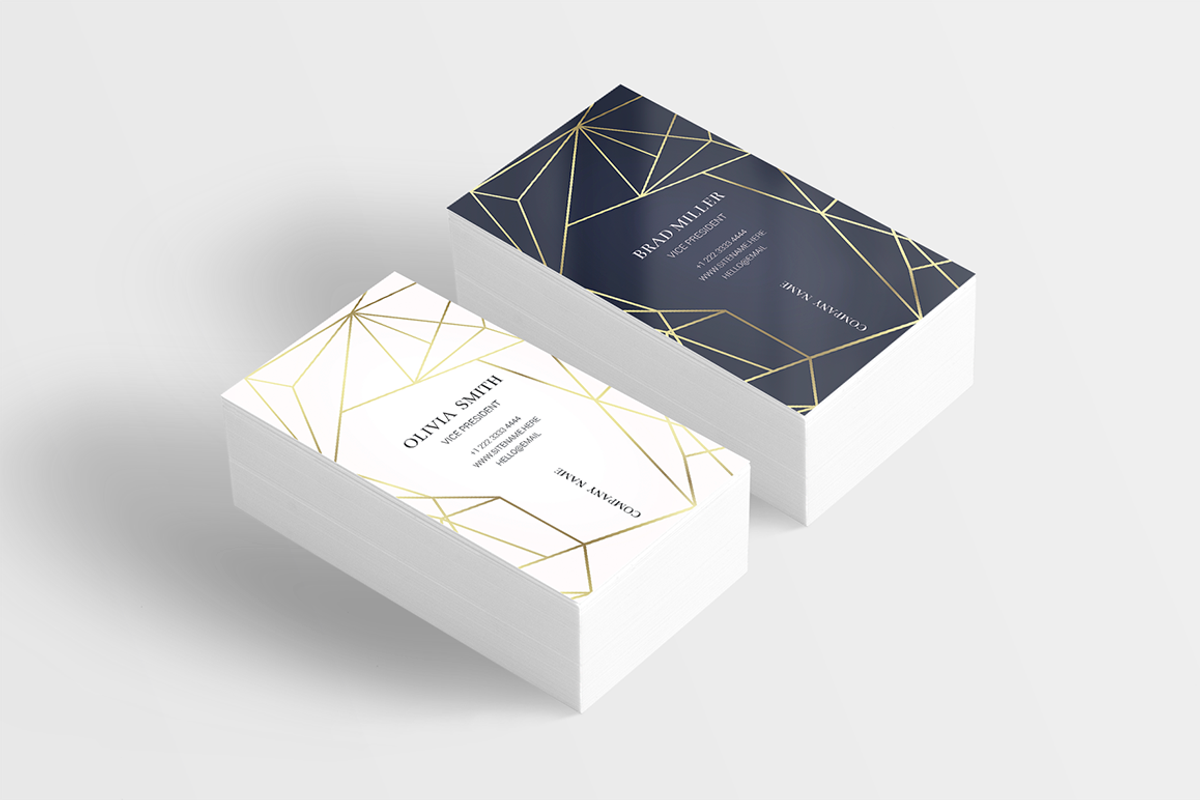 Geometric business card template, a Business Card Template by ARg Design (Photo 2 of 6)