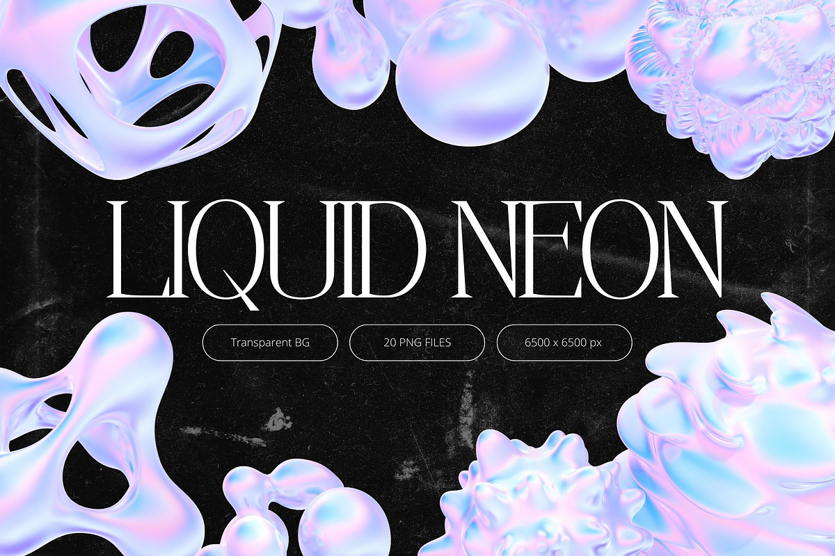 3D Liquid Neon Shapes, an Object Graphic by Design Studio (Photo 1 of 3)
