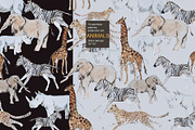 Animal watercolor seamless pack, a Pattern Graphic by PatternsBlooming (Thumbnail 2 of 9)