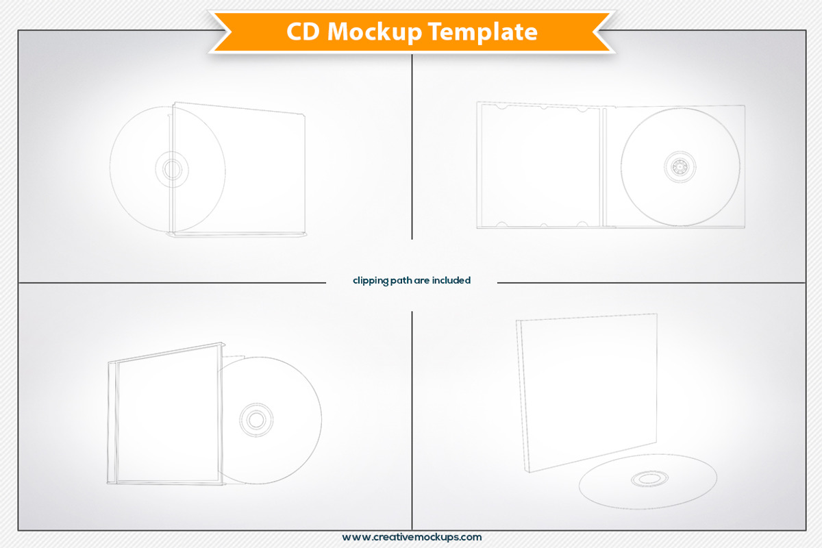 CD Mockup Template, a Books & Magazine Mockup by Plus Media (Photo 3 of 3)