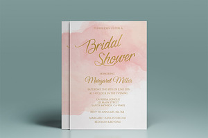 Pink watercolor bridal shower