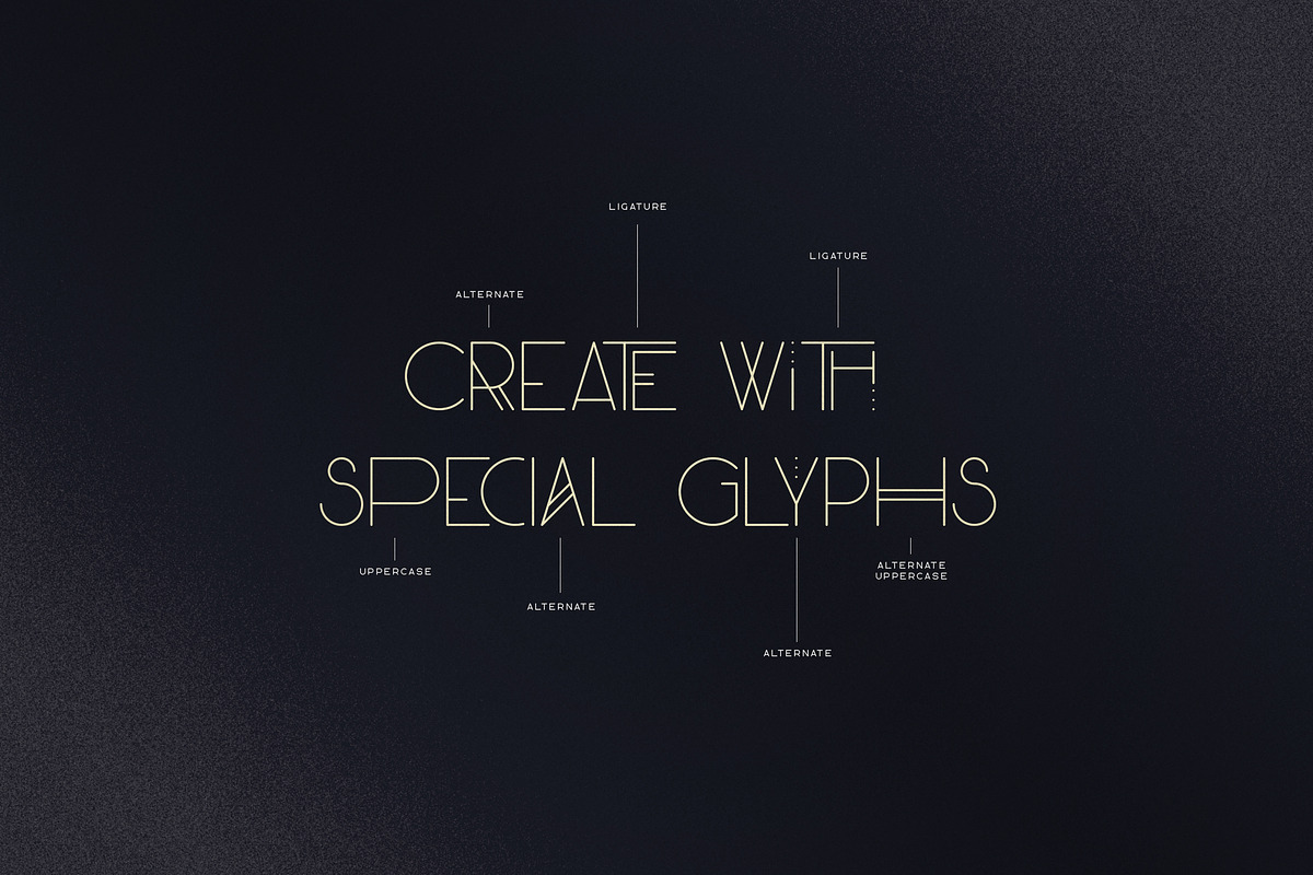 Monday Boulevard - Art Deco Typeface preview 6