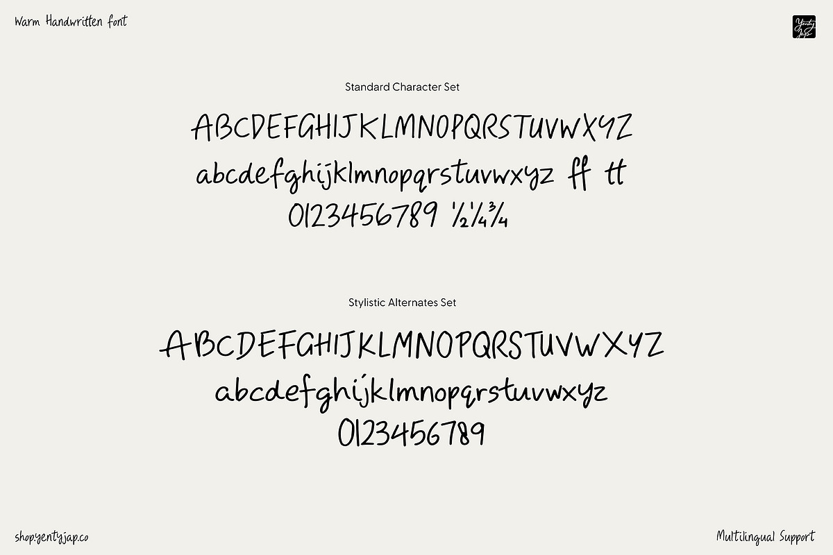 YJ Handful of Sunshine, a Script Font by YENTY JAP CO (Photo 3 of 20)
