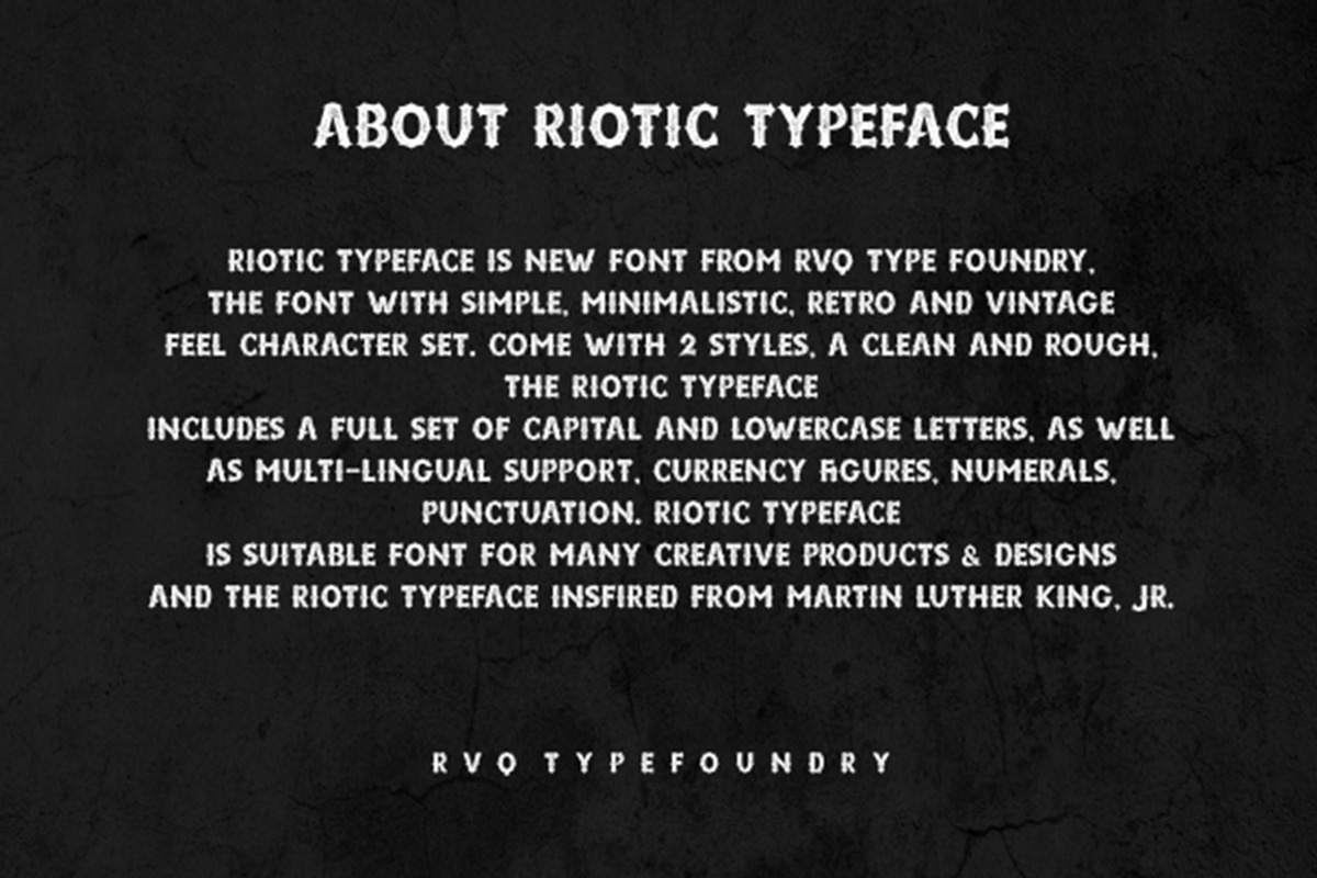 Riotic Typeface + Bonus, a Blackletter Font by Rvq Type Foundry (Photo 3 of 5)