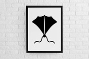 Kite Silhouette SVG, an Object Illustration by newminddesign (Thumbnail 2 of 3)