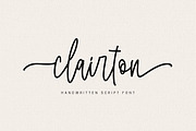 Clairton Handwritten Script Font
