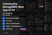 Community Managment Web App Ui Kit, an UI Kit Template by Pixel Blend (Thumbnail 1 of 6)