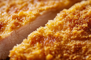 Golden crispy breaded pork cutlet, a Food & Drink Photo by MistyDay