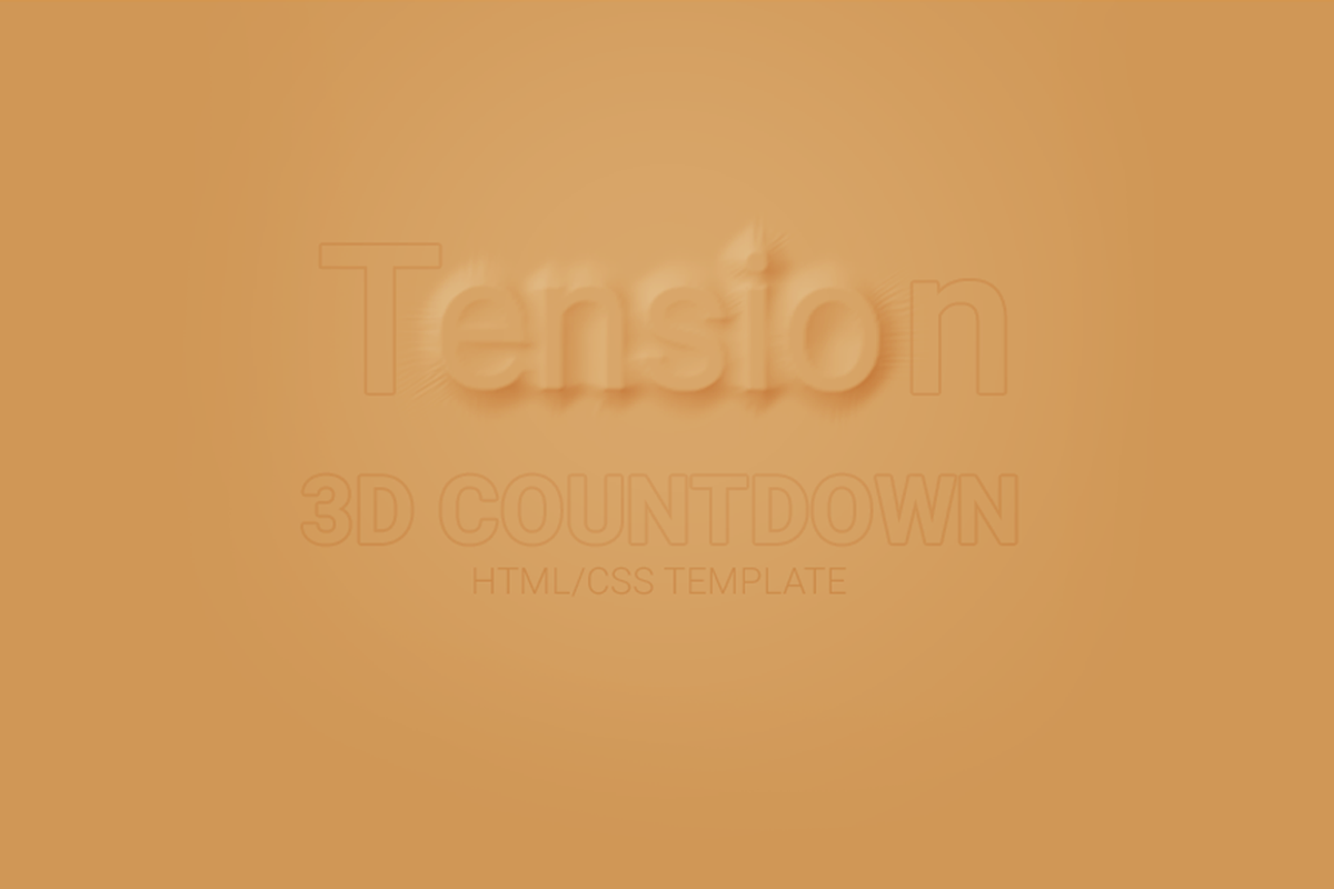 Ensio – 3D Countdown HTML Template, a Bootstrap Template by ArtRow Team (Photo 2 of 2)
