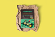Thanksgiving Poster + Social Media, a Flyer Template by Juru Rancang Graphic (Thumbnail 2 of 3)