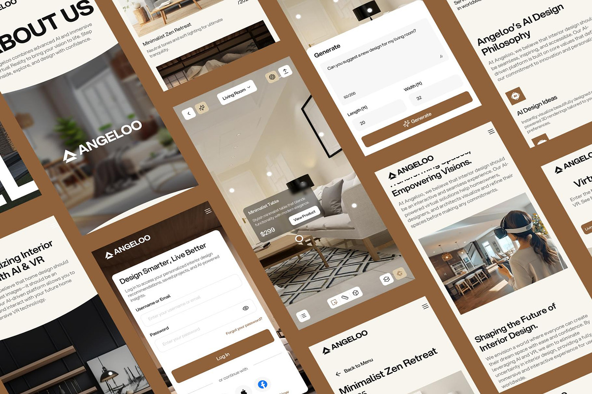 Angeloo AI Virtual Interior Designer, an UI Kit Template by Creative Perspective (Photo 6 of 7)
