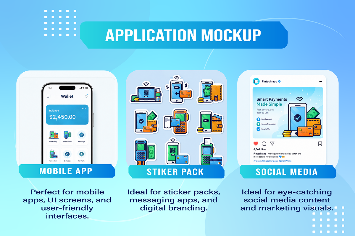 Payment & Fintech Icon Set – 9 Icons, a Technology Illustration by Catalyst Labs (Photo 4 of 6)