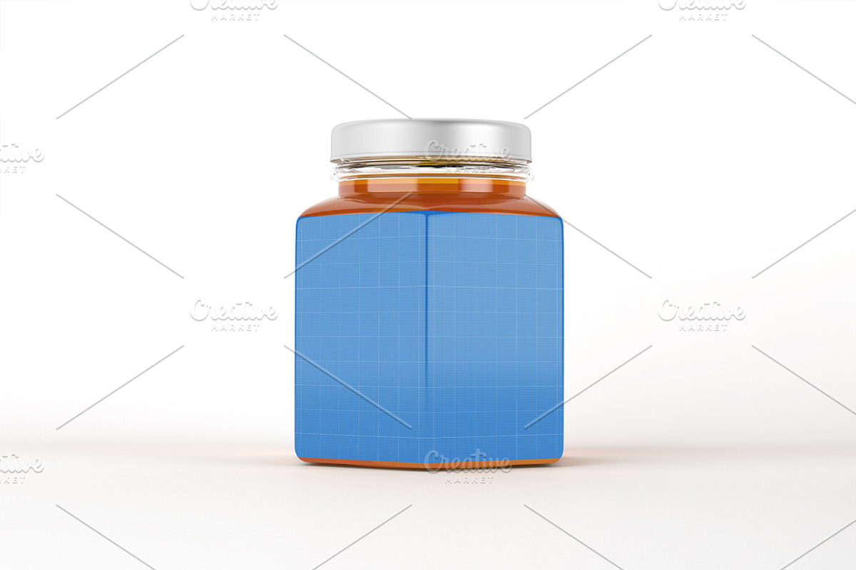Honey Jar Mockup, a Packaging Mockup by Qaleb Studio
