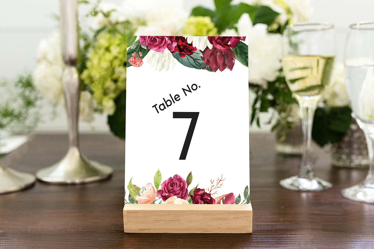 Canva Table Card Template, an Invitation Template by ShineOnWedding (Photo 9 of 11)