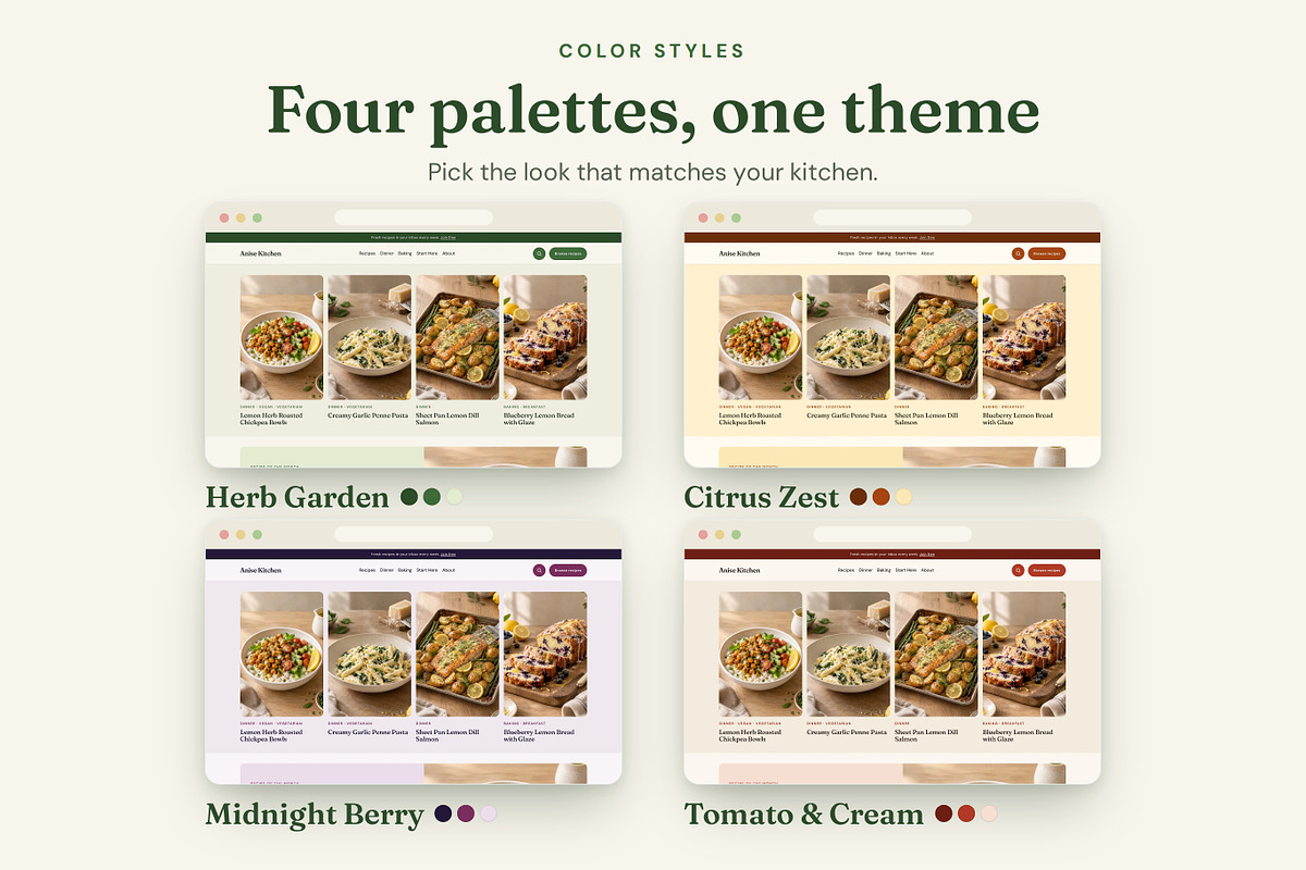 Anise Food Blog WordPress Theme, a WordPress Template by AZ-Theme (Photo 2 of 9)